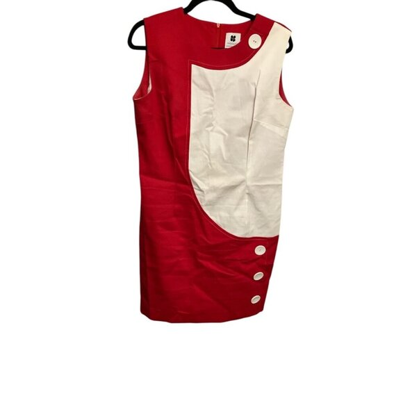 Repro Red and White MOD Dress - Picture 2 of 4